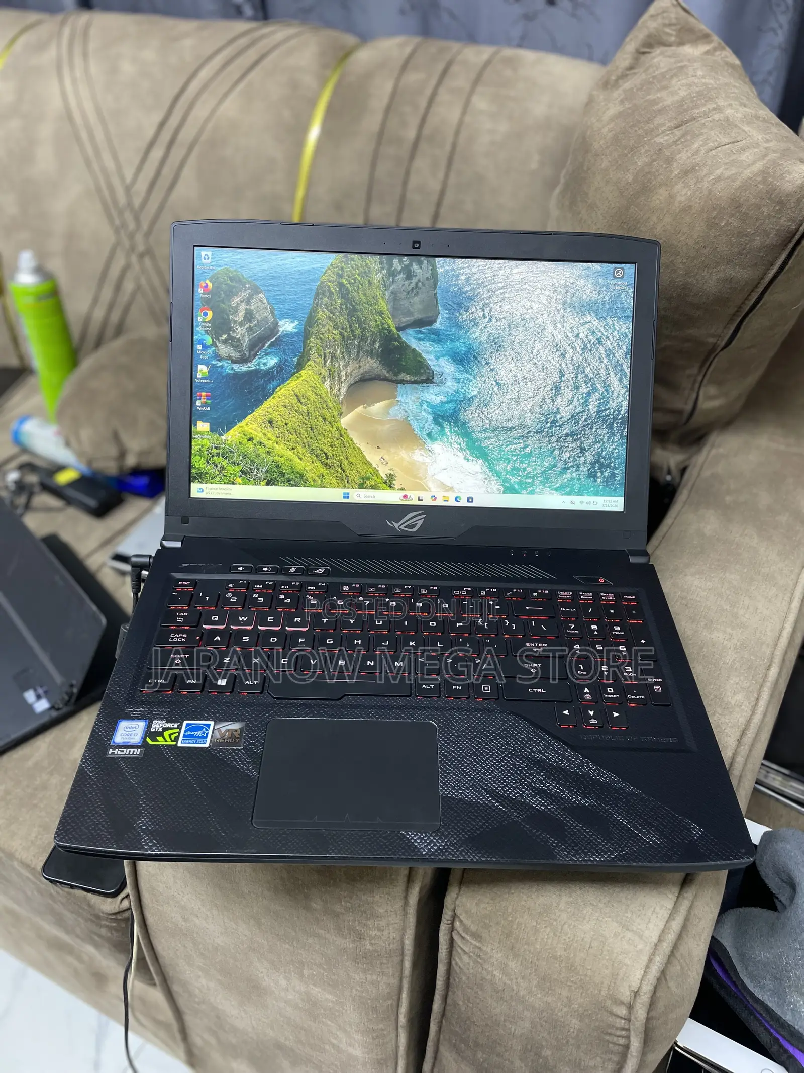Laptop Asus ROG Strix GL503 32GB Intel Core i7 HDD+SSD 1T
