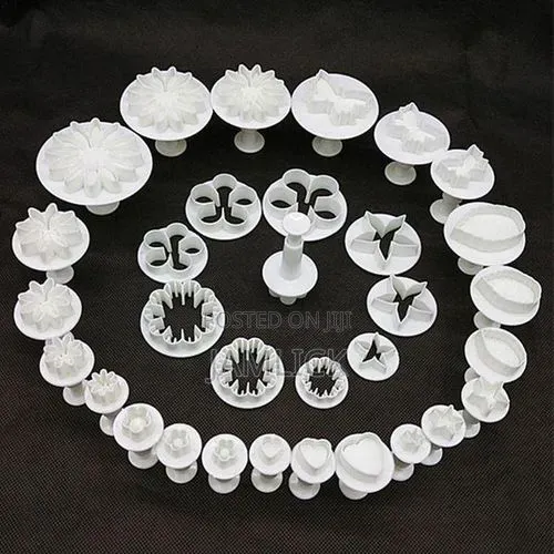 33-Piece Flower Plunger Fondant Mold Cutter Set –Ny