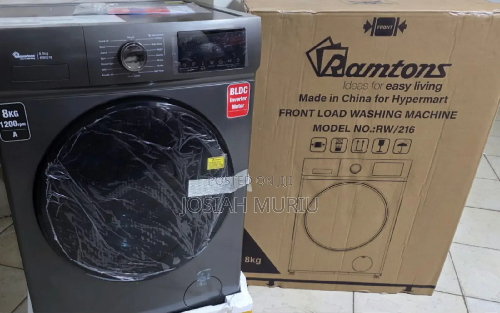 Ramtons Full Automatic 8kg From Load Washing Machine