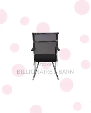 Practical Black Mesh Cantilever Visitor Chair | Daily Office Comfort