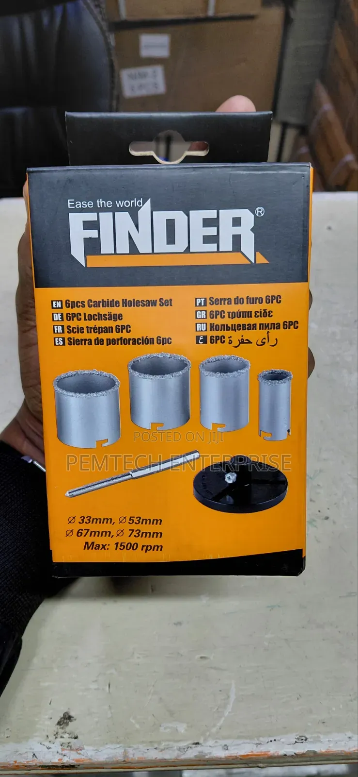 6-Piece Carbide Hole Saw Set