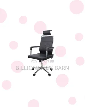 Black Quilted Executive Chair Headrest | Daily Office Comfort