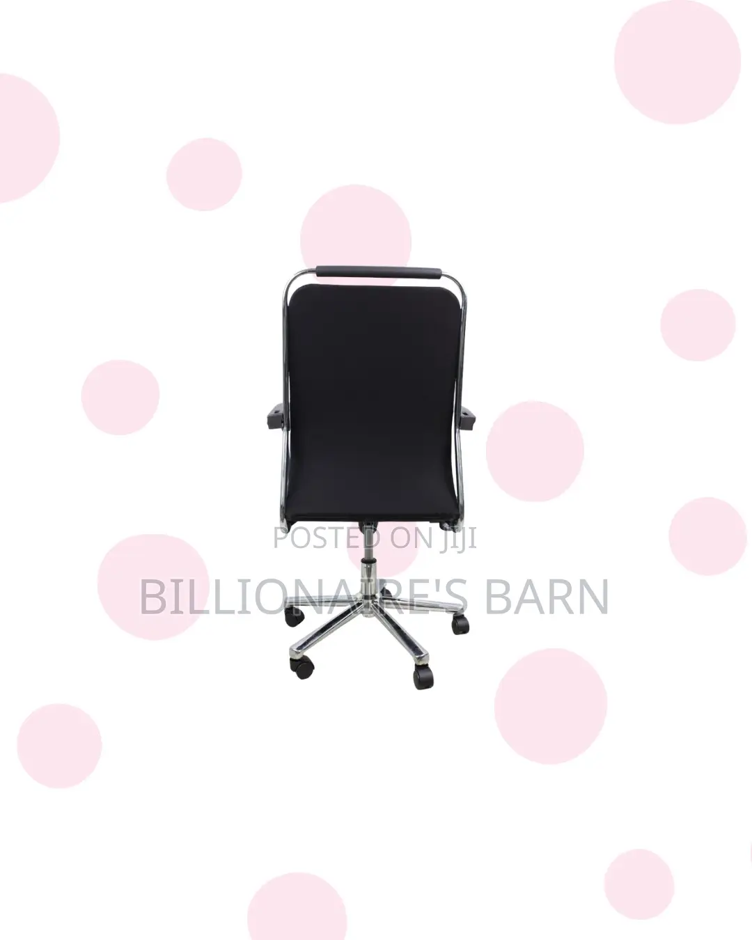 Practical Black Quilted Executive Swivel Chair | Daily Office Comfort