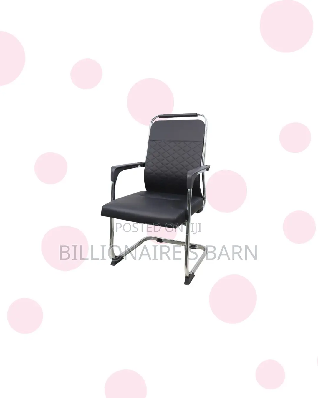 Practical Black Quilted Executive Visitor Chair | Daily Office Comfort