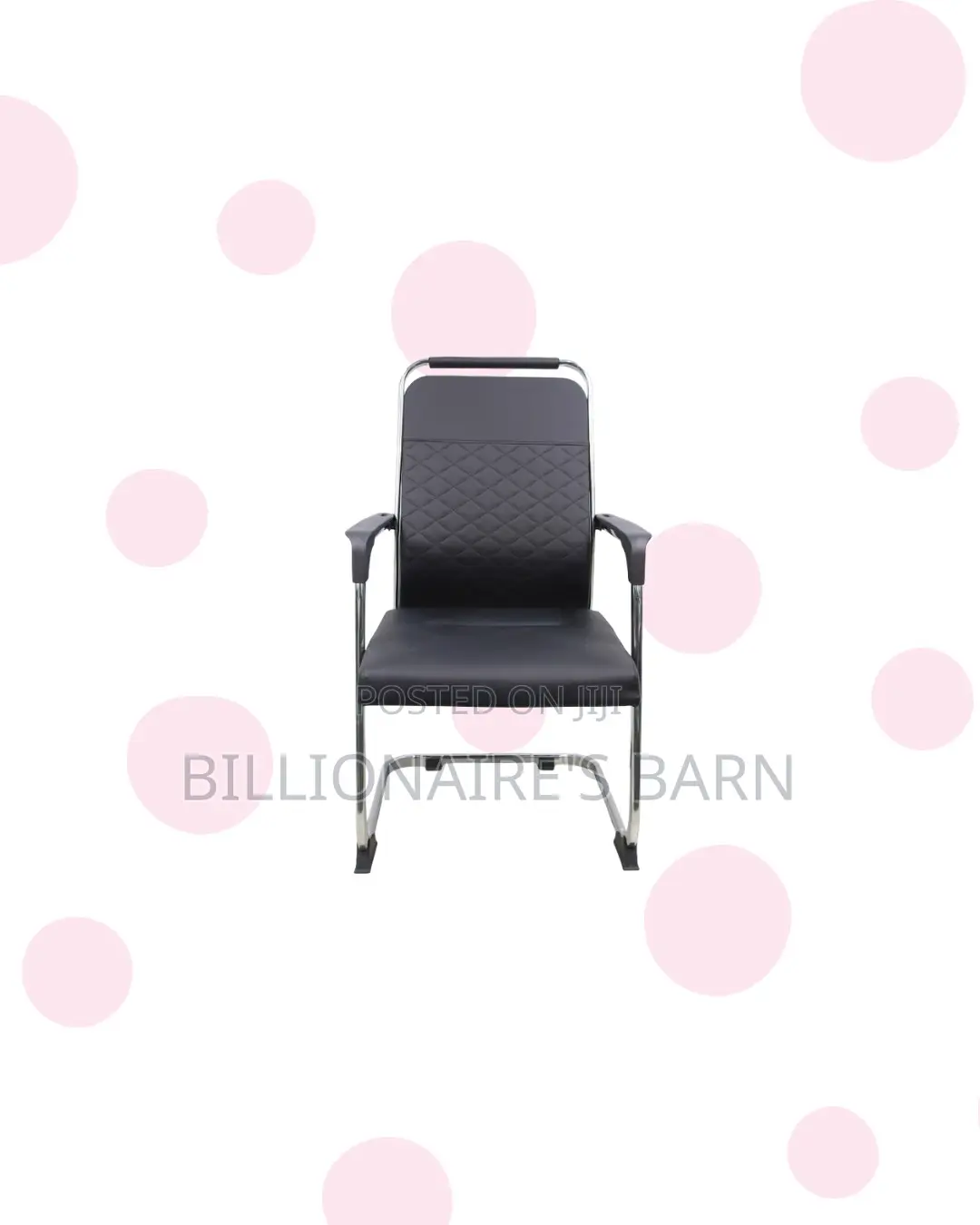 Practical Black Quilted Executive Visitor Chair | Daily Office Comfort