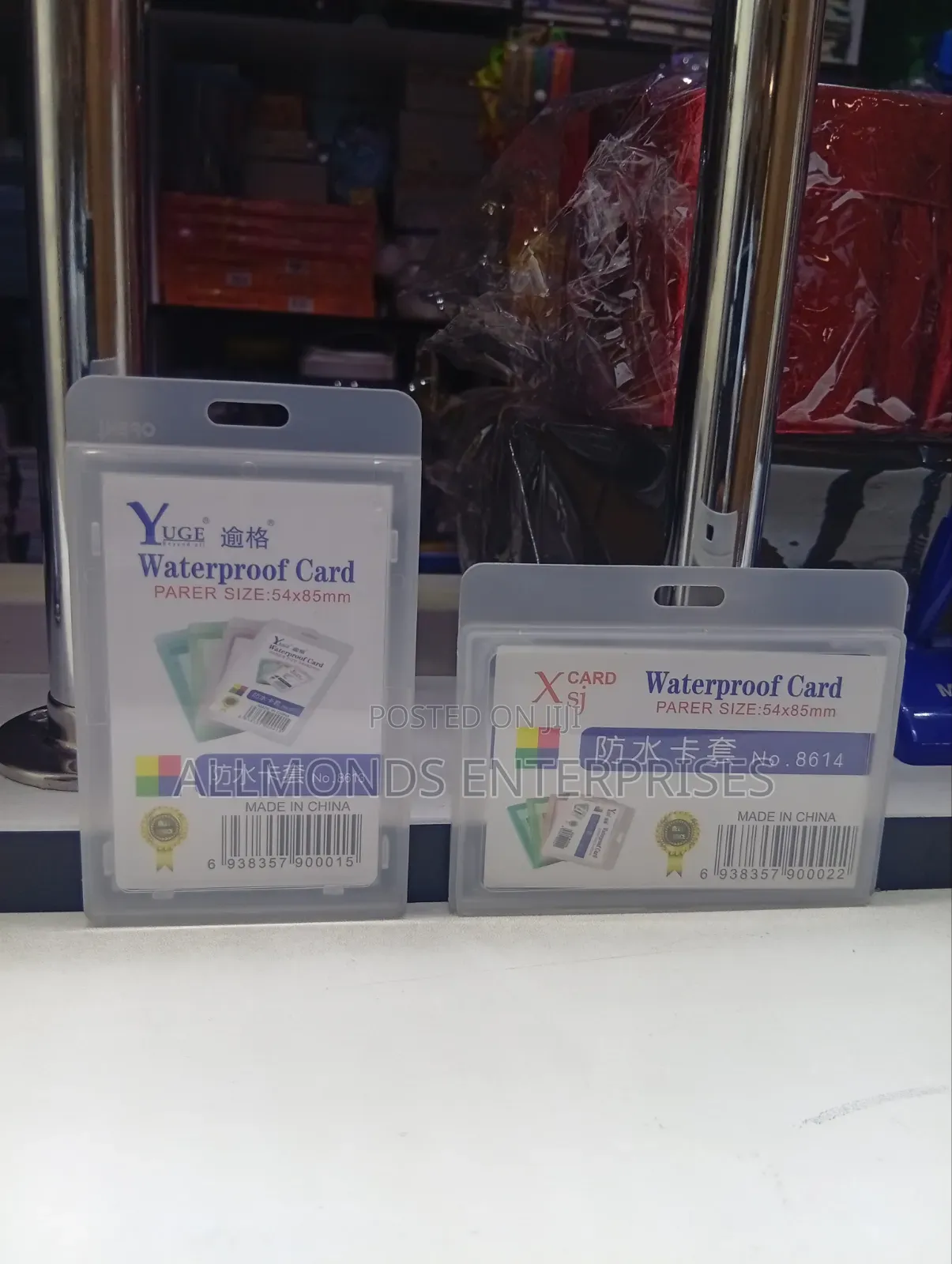 Clear Plastic ID Size Water Proof Name Badge/Name Card Holder-Heavy