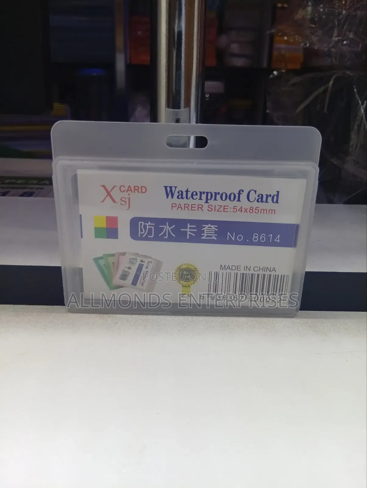 Clear Plastic ID Size Water Proof Name Badge/Name Card Holder-Heavy