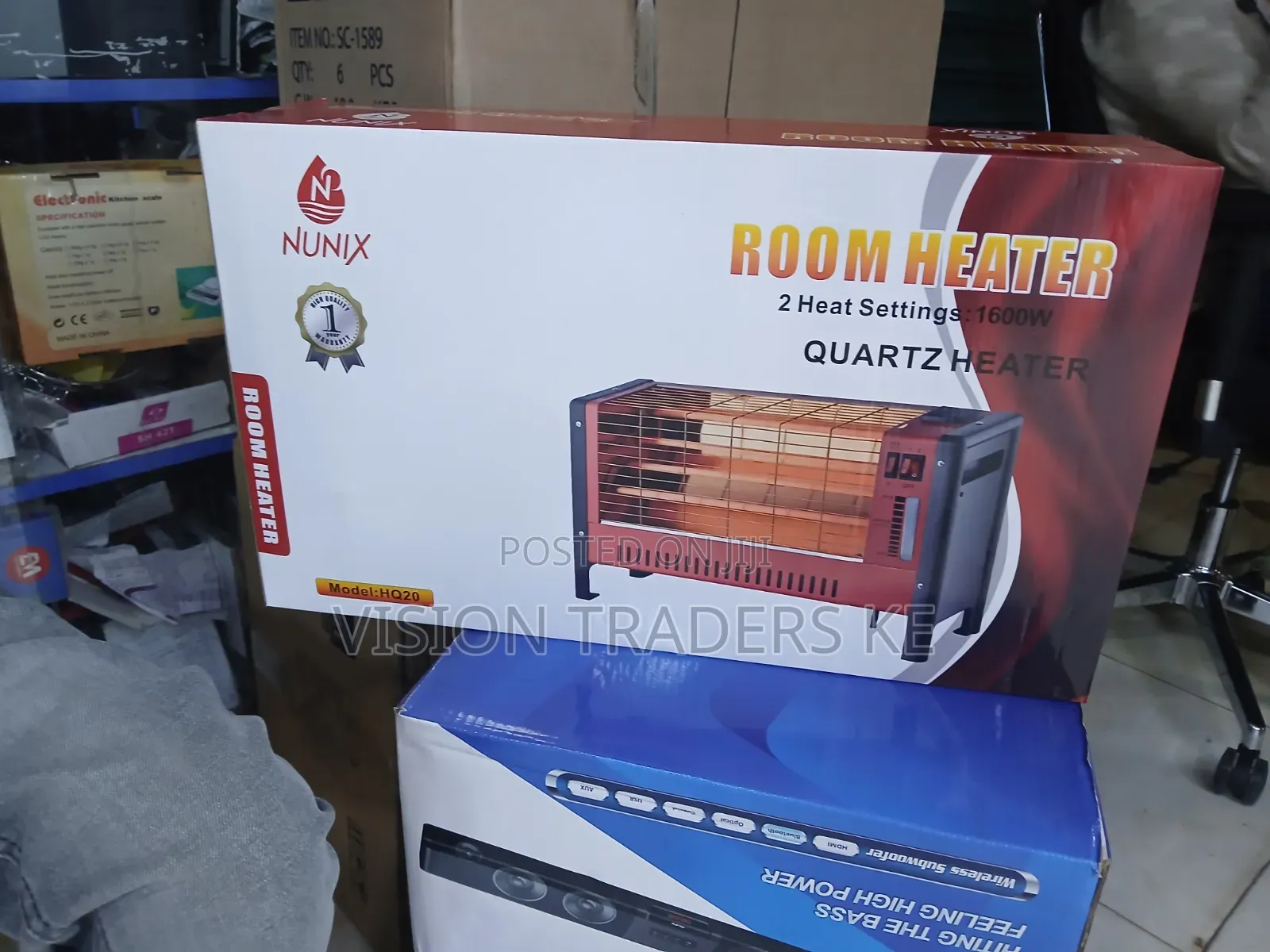 Nunix Room Heater 2 Settings 1600W Quartz Room Heater
