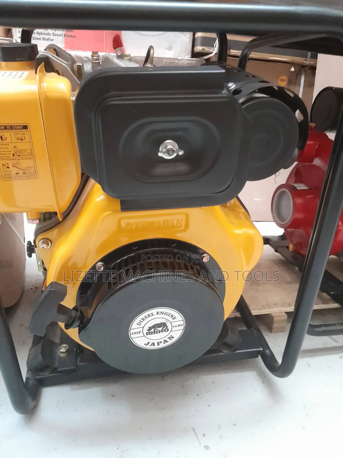 Rhino 16hp High Pressure Diesel Water 100m Head