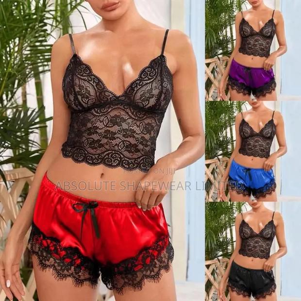 Lace and Cami Pj Shorts - thumbnail 2
