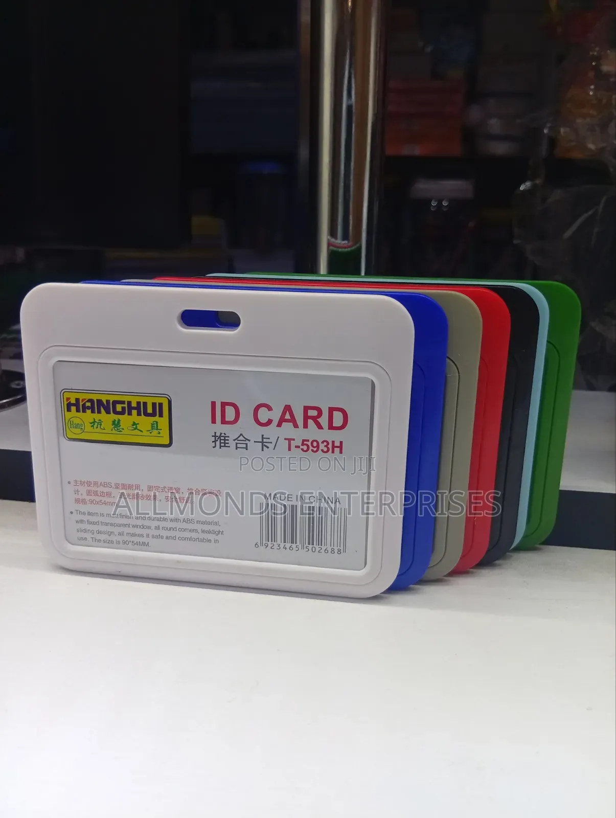Coloured Plastic Name Badge/Name Card Holder