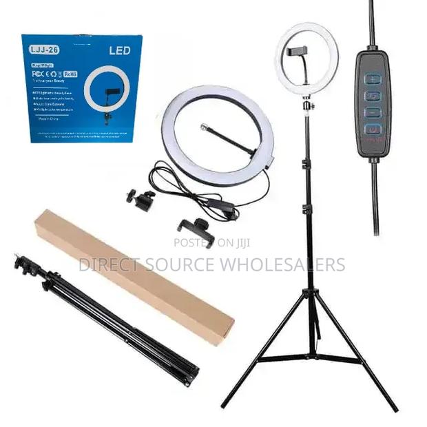 12 Inch LED Ring Fill Light With Adjustable Tripod Stand - main view