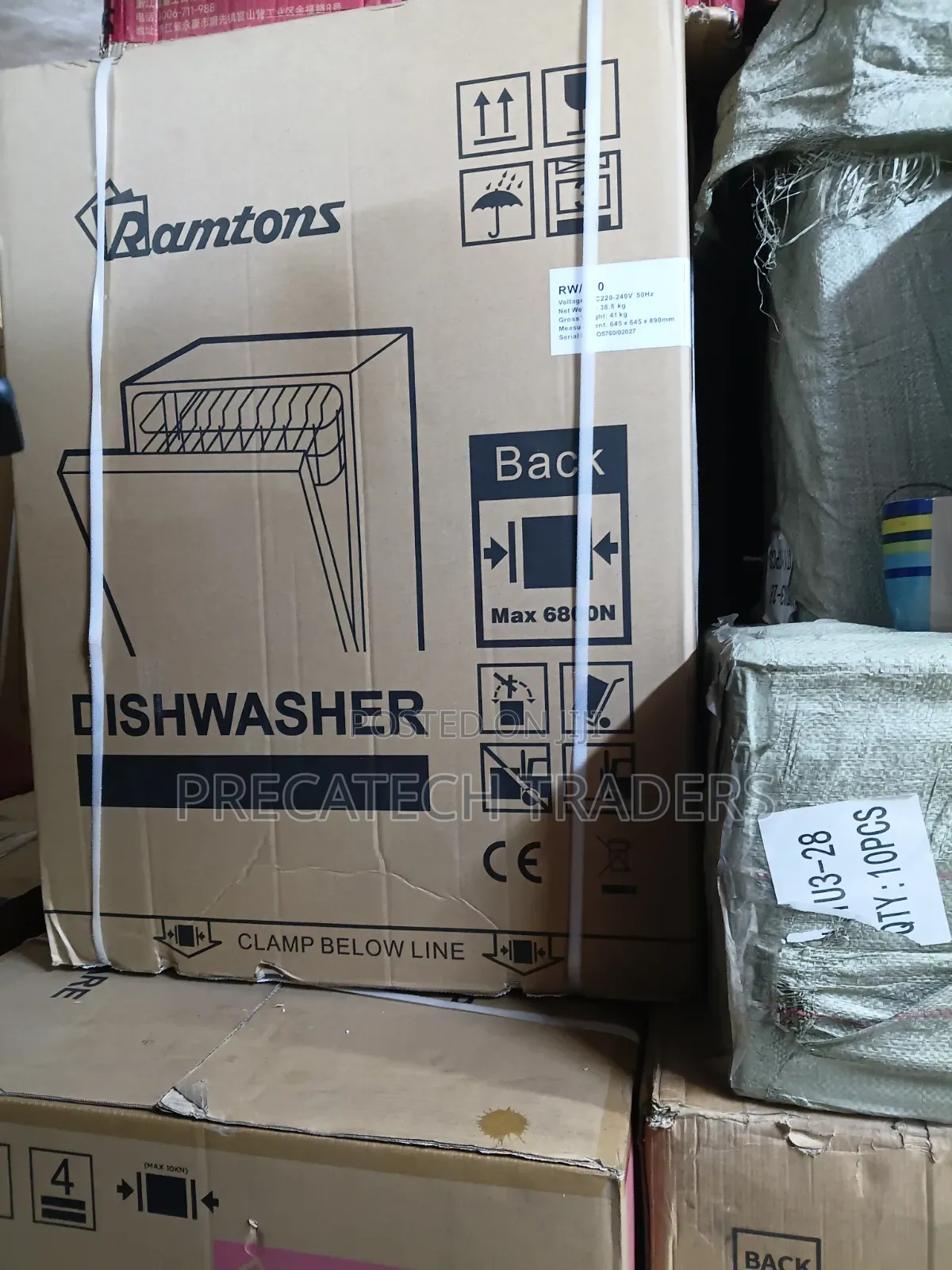 Ramtons Automatic Dishwasher 13 Plates Capacity