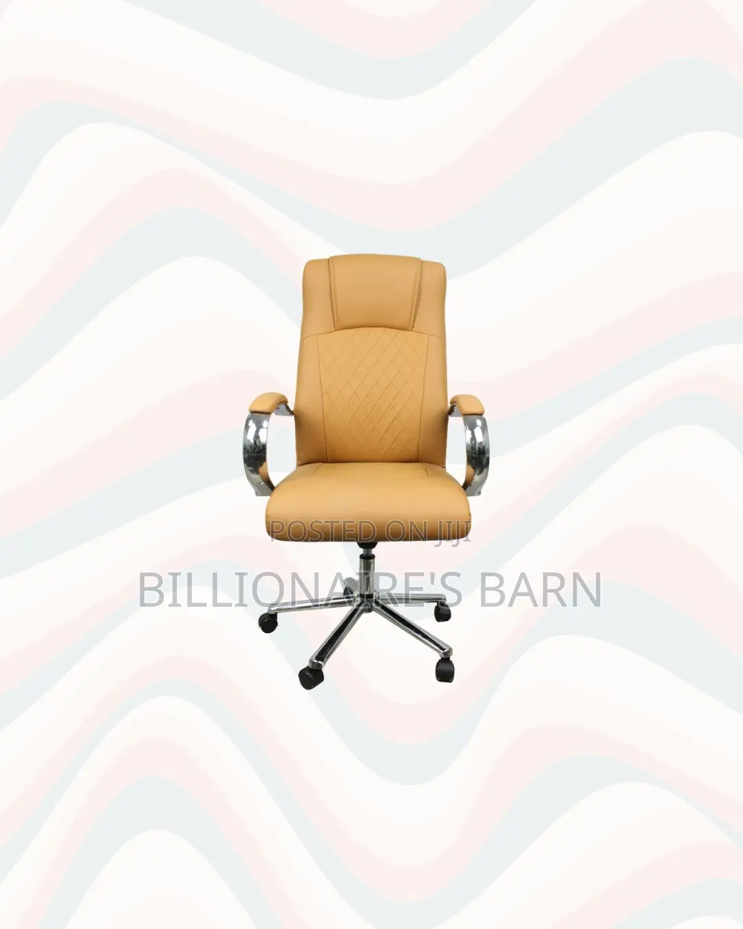 Practical Orange Quilted Executive Office Chair | Daily Office Comfort