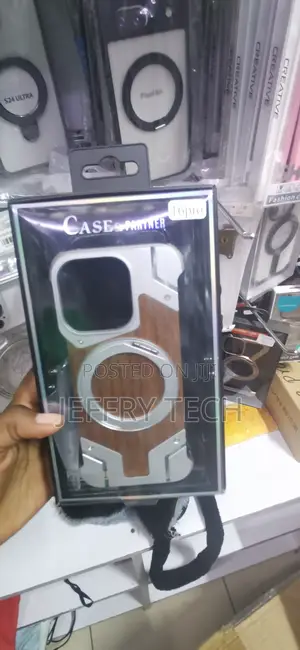 iPhone 16 Pro, Featuring a Wood Grain Back Case
