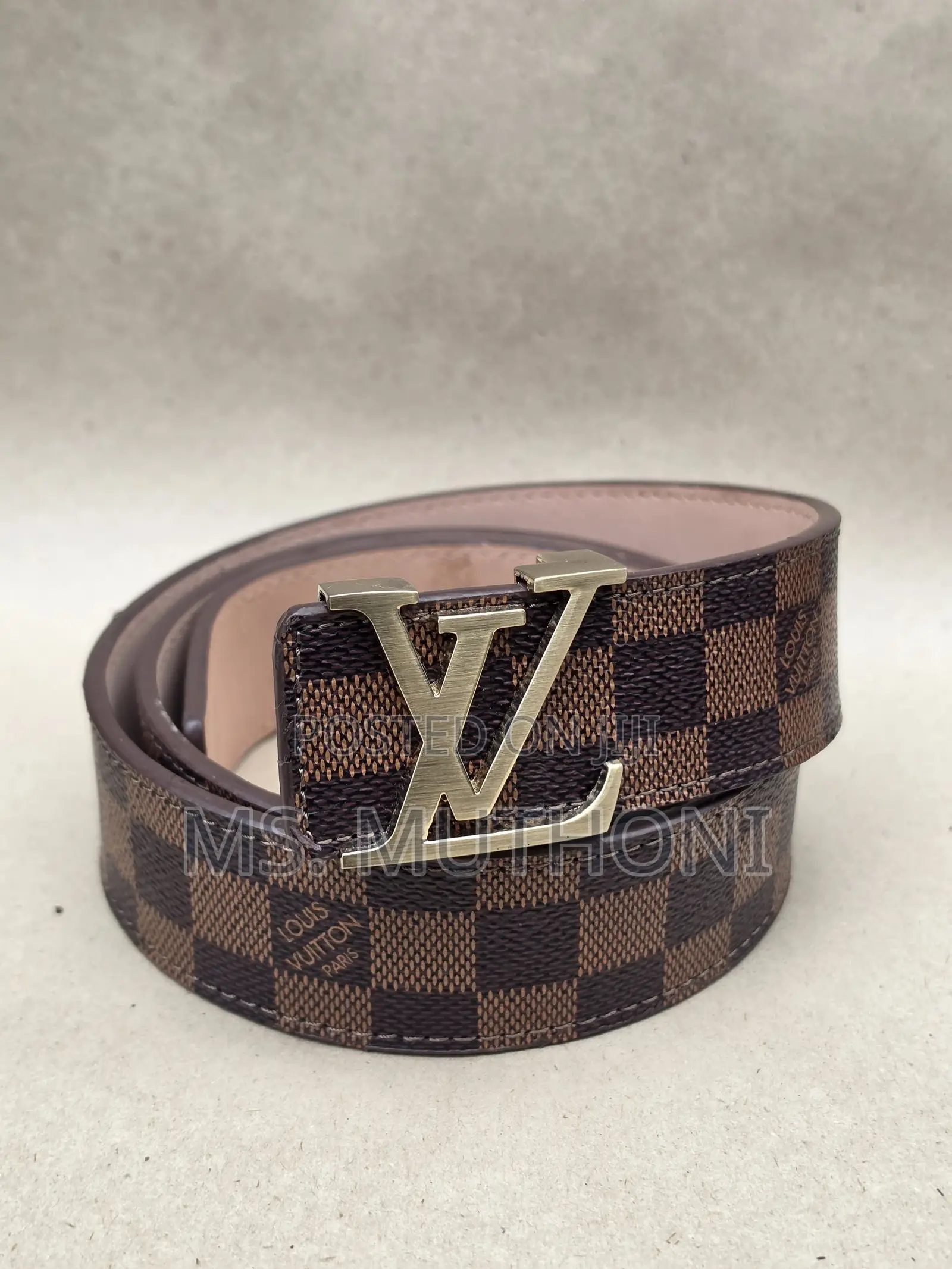 Louis Vuitton-Style Belts