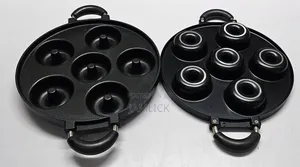 High-Quality Die-Cast Non-Stick 7-Slot Donut Pan – Pm