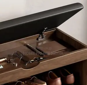 Entryway Rack: Decorative Shoe Placement Rack With Cushioned Top