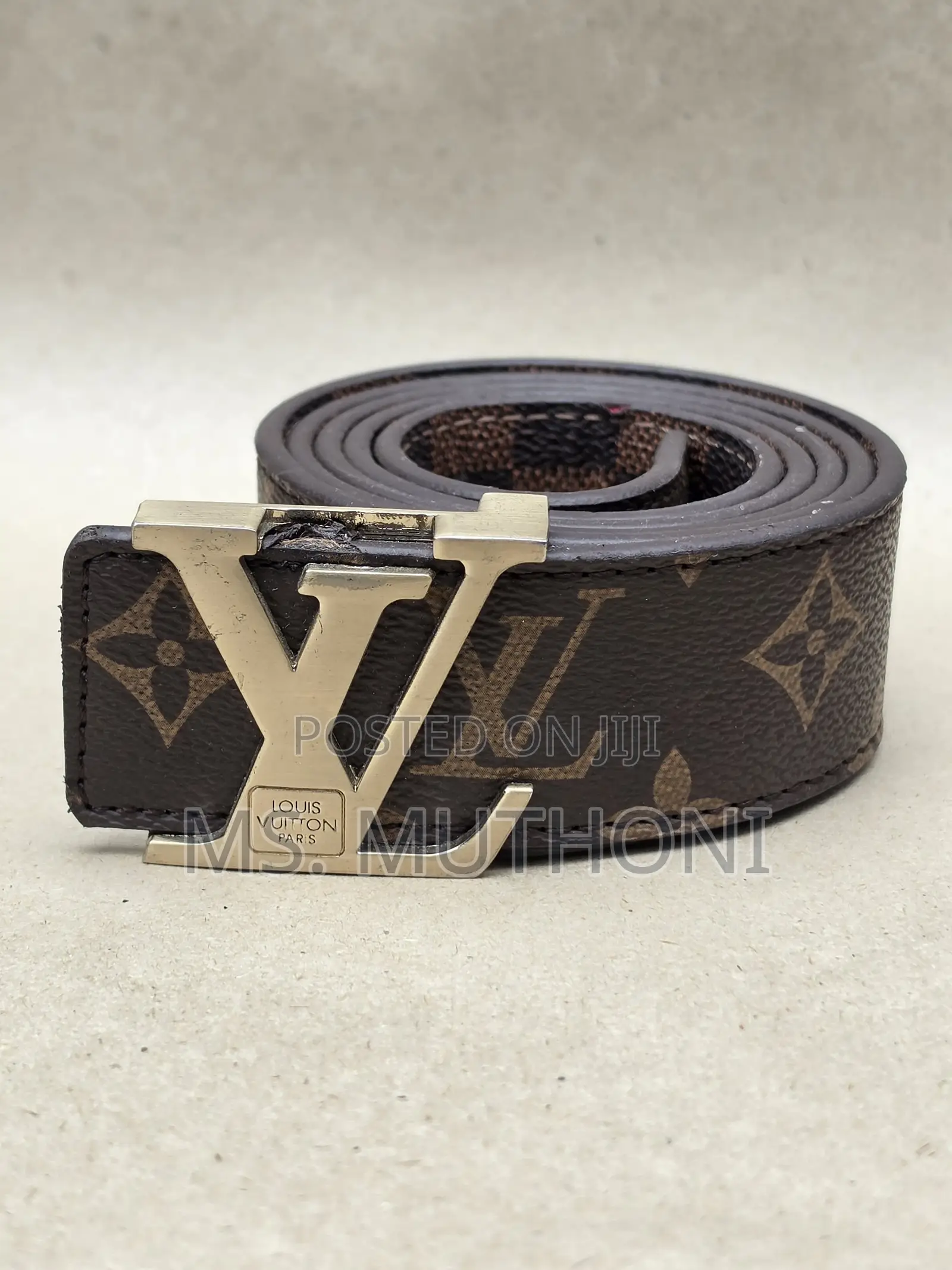 Louis Vuitton-Style Belts