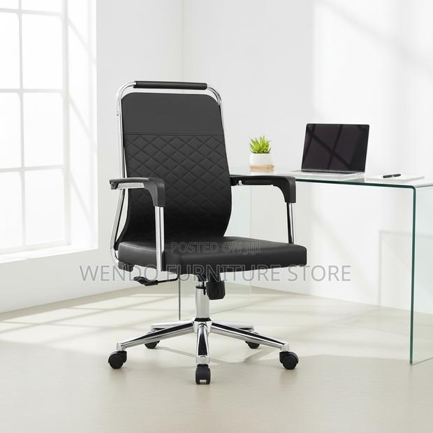 Office Chairs; Executive Office High Back Chair With Leather