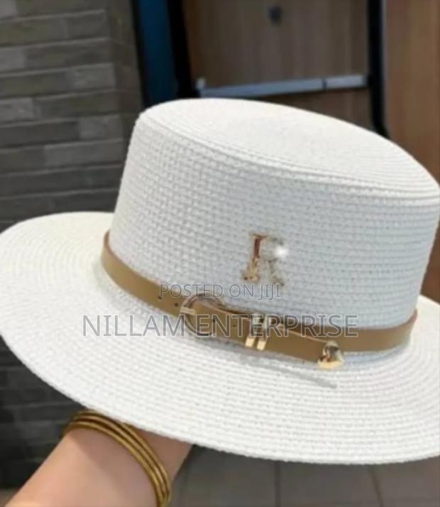 Flat Straw Summer Hats - thumbnail 2