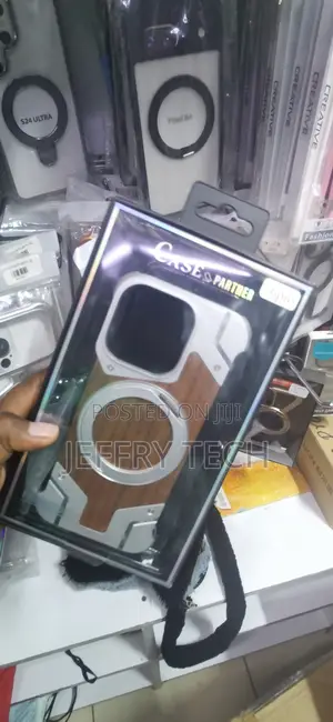 iPhone 16 Pro, Featuring a Wood Grain Back Case