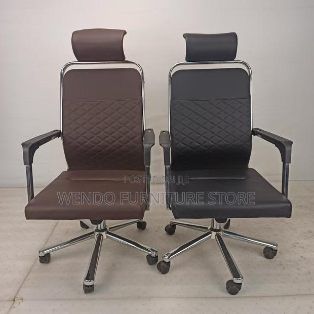 Office Chairs; Executive Office High Back Chair With Leather - thumbnail 13