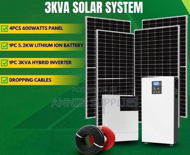 3kva Full System With +5.12kwh Lithium Ion Battery