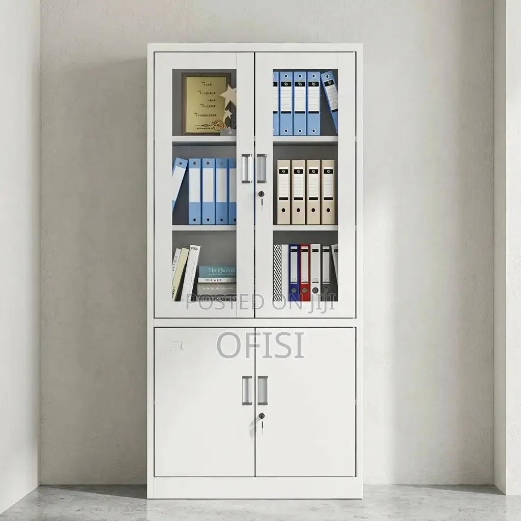 Office Cabinet; Modern Steel Storage Cabinet With Shelves