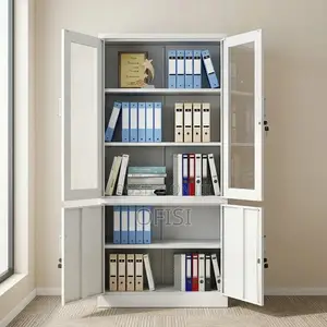 Office Cabinet; Modern Steel Storage Cabinet With Shelves