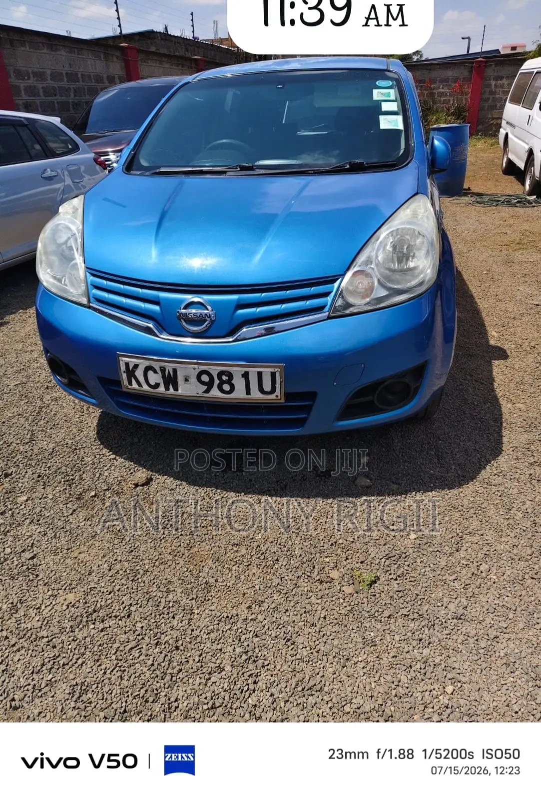 Nissan Note 2012 Blue