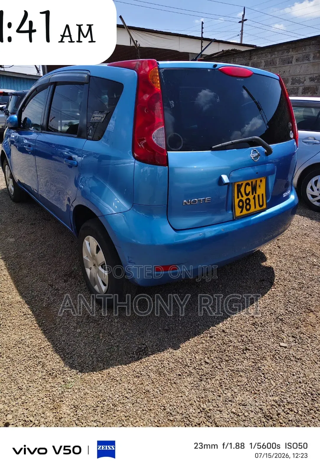 Nissan Note 2012 Blue