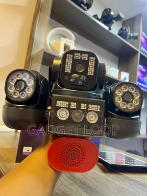 Solar CCTV Camera 3 Camera Lens