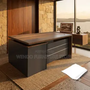Office Desk; 1.4 Meters Executive High Wooden Office Desk