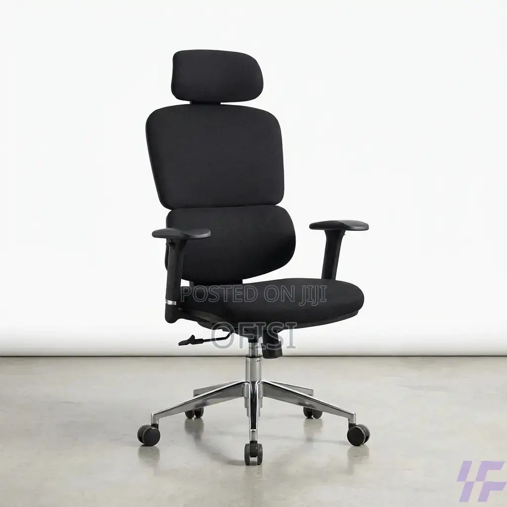 Office Chair; Full Fabric Orthopedic Office Chair