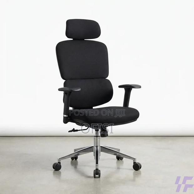 Office Chair; Full Fabric Orthopedic Office Chair