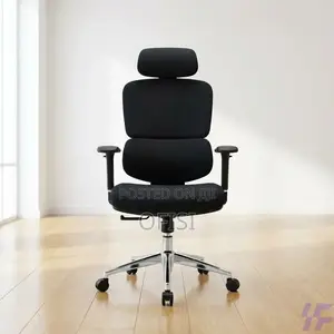 Office Chair; Full Fabric Orthopedic Office Chair