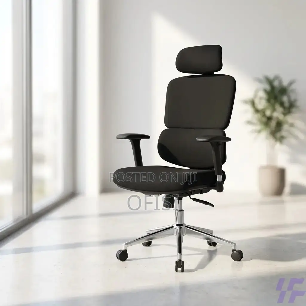 Office Chair; Full Fabric Orthopedic Office Chair