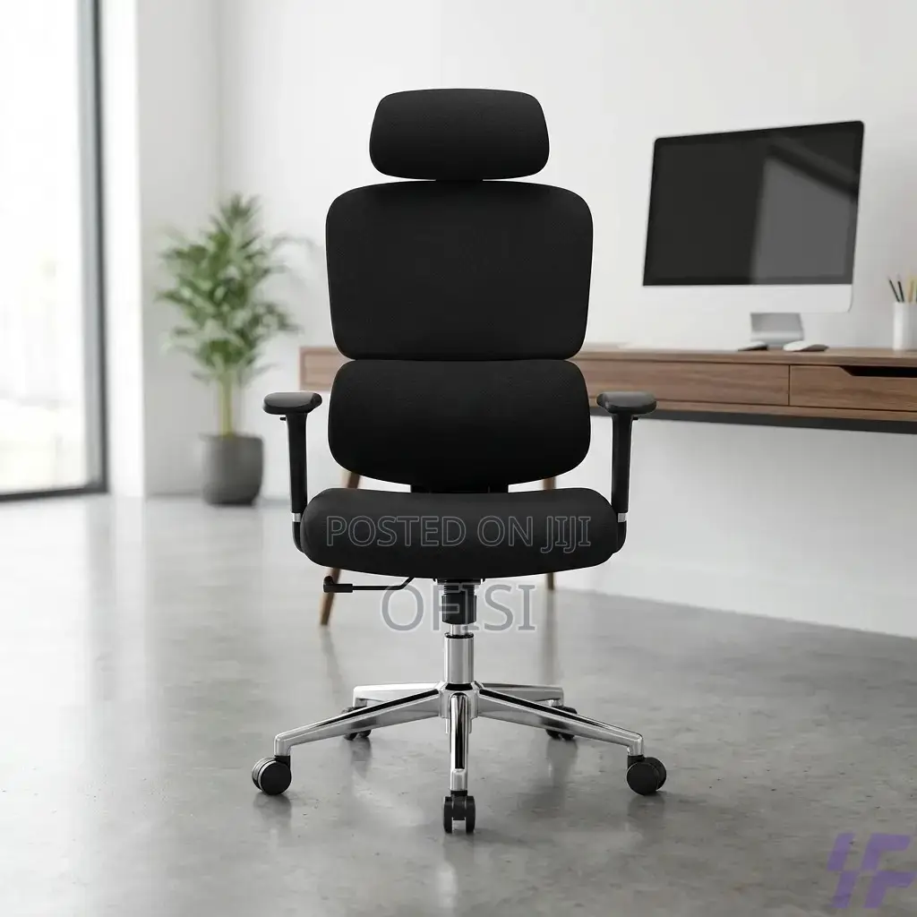 Office Chair; Full Fabric Orthopedic Office Chair