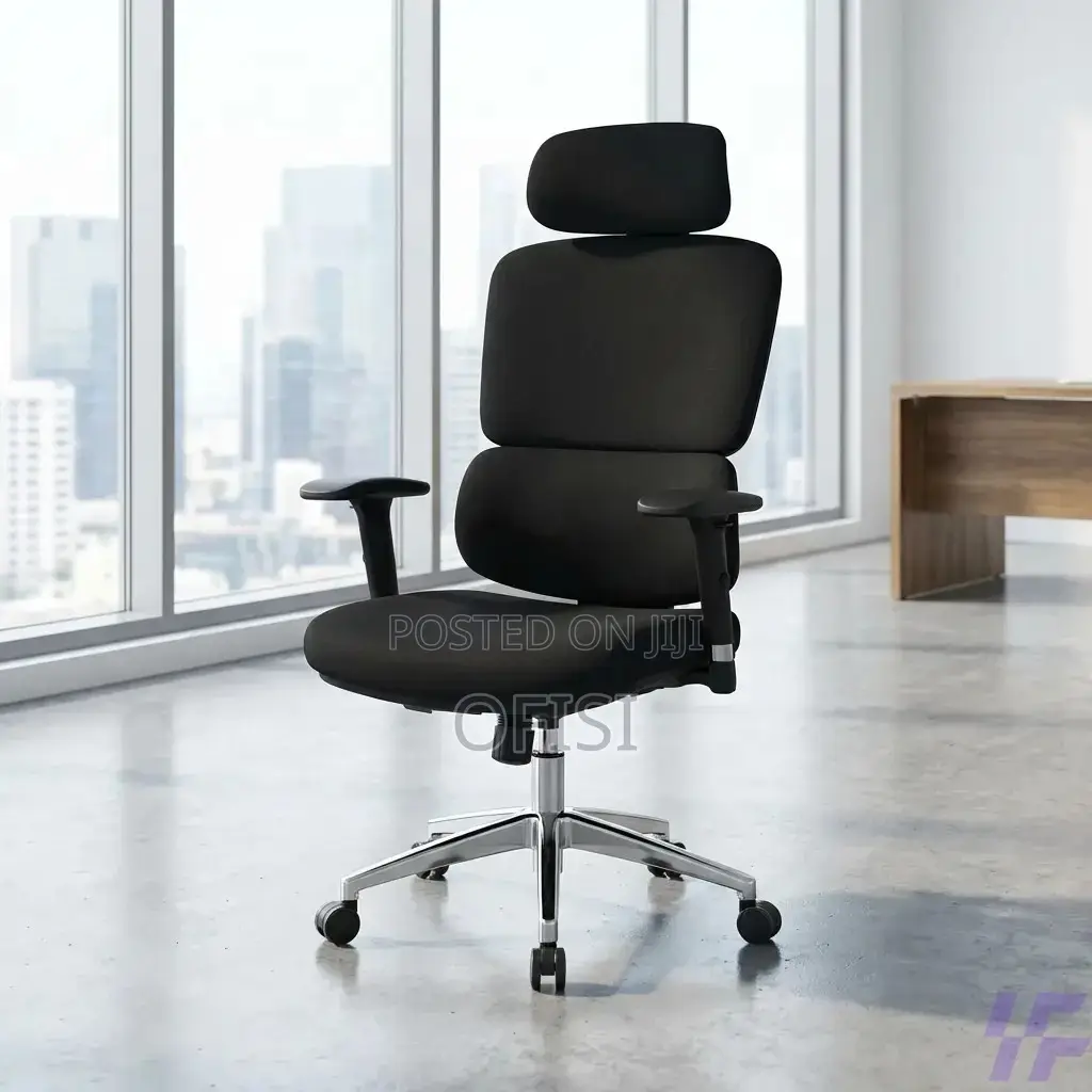 Office Chair; Full Fabric Orthopedic Office Chair