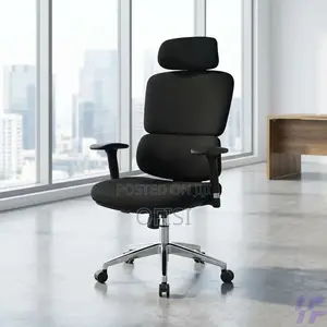 Office Chair; Full Fabric Orthopedic Office Chair