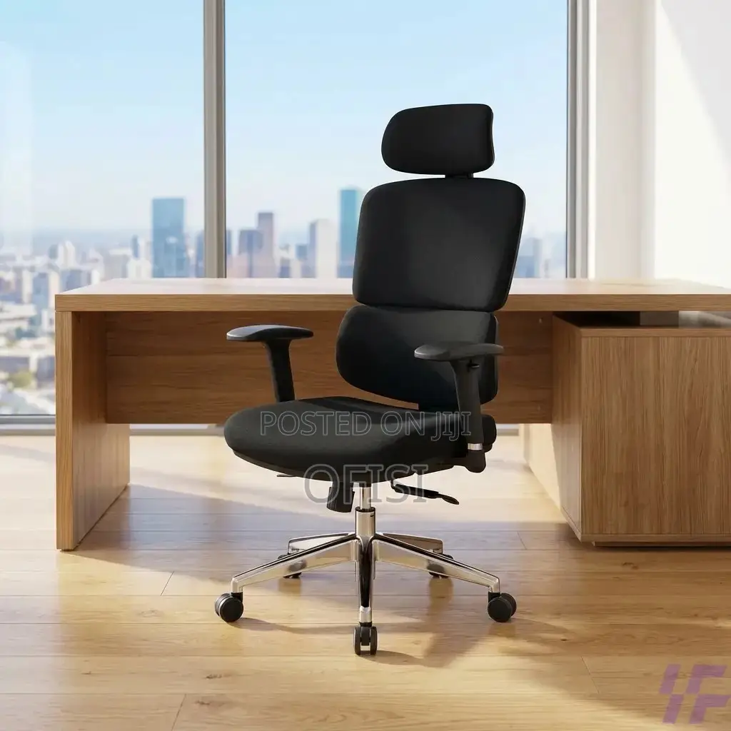 Office Chair; Full Fabric Orthopedic Office Chair