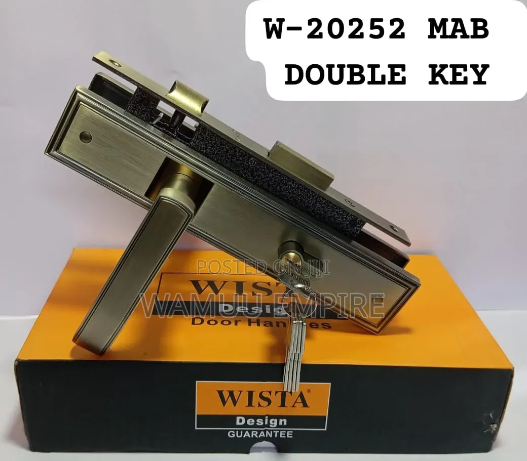 Wista W-20252 MAB Double Key Heavy-Duty Mortise Door Lock Set