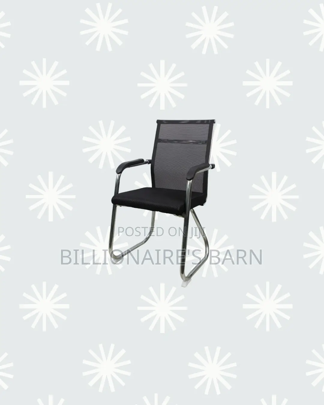 Practical Black Mesh Cantilever Visitor Chair | Focused Work Sessions