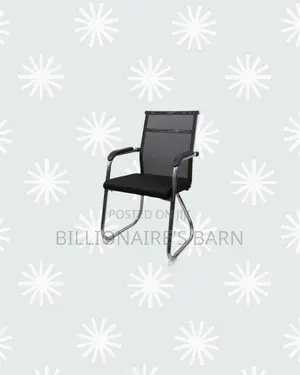 Practical Black Mesh Cantilever Visitor Chair | Focused Work Sessions