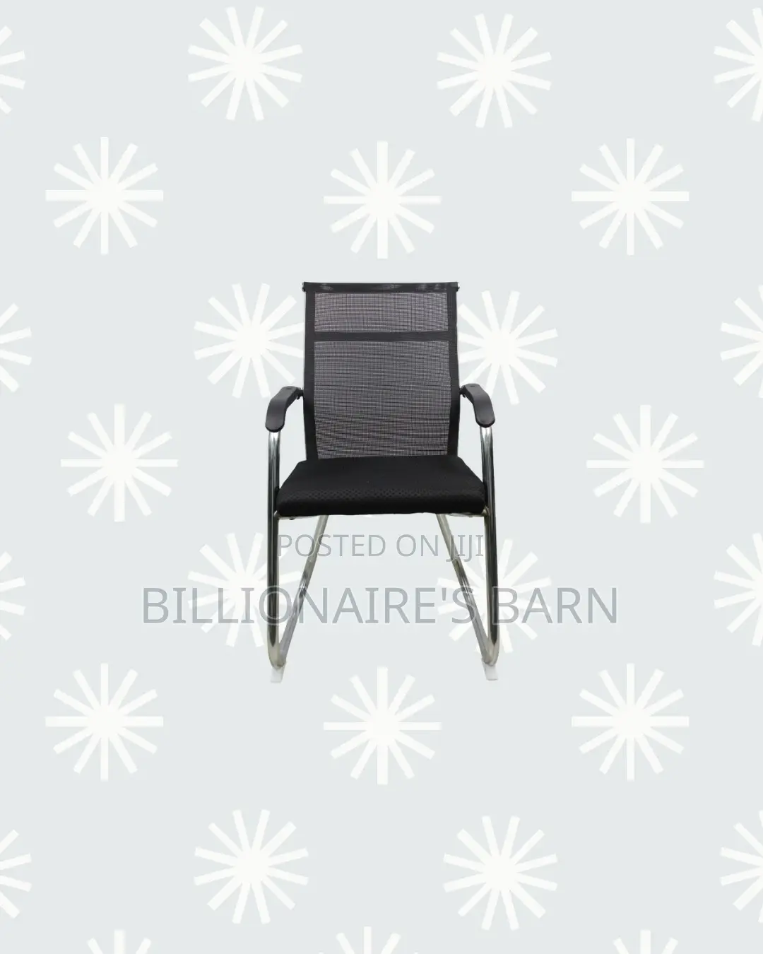 Practical Black Mesh Cantilever Visitor Chair | Focused Work Sessions