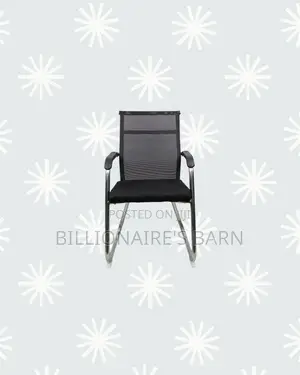 Practical Black Mesh Cantilever Visitor Chair | Focused Work Sessions