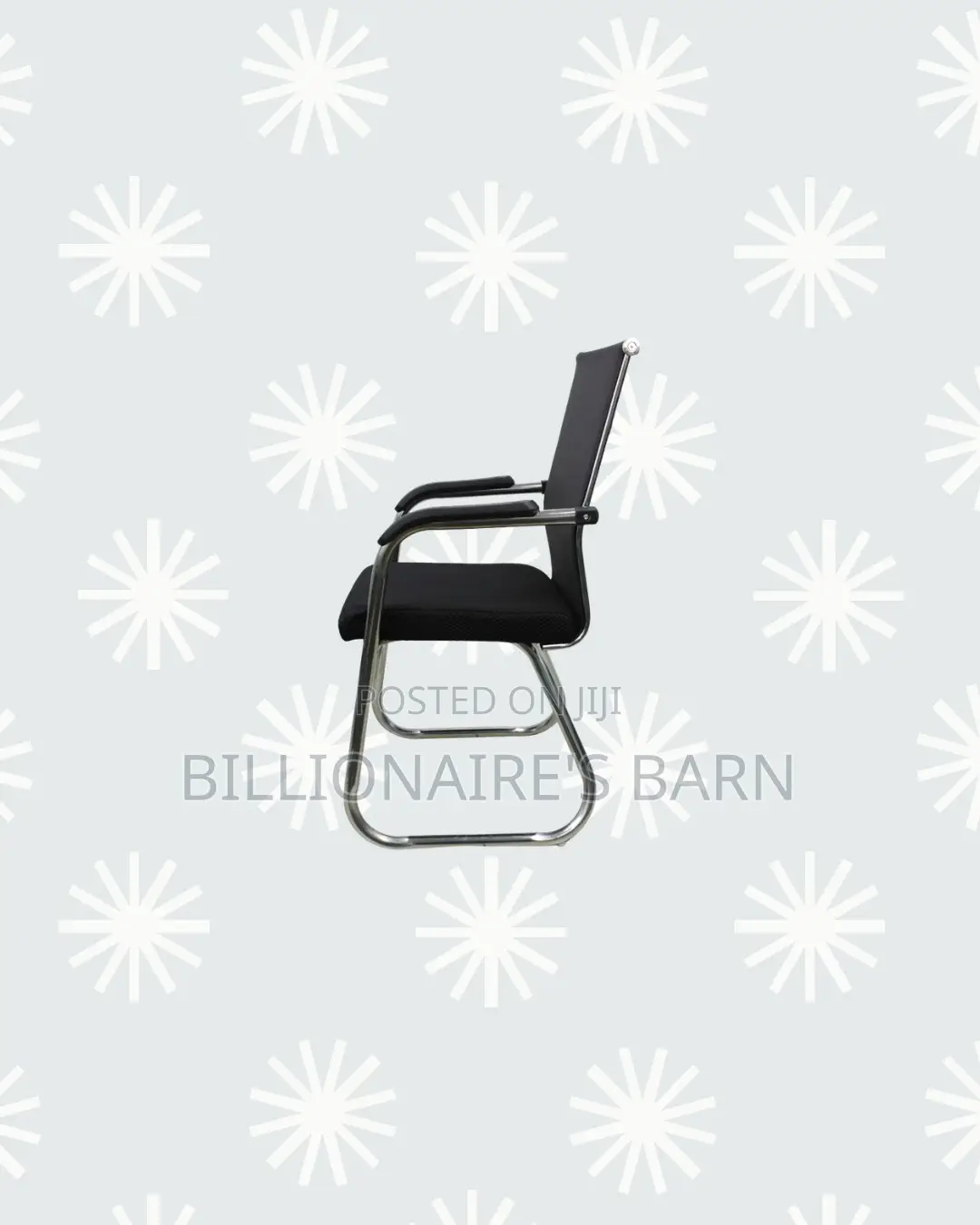 Practical Black Mesh Cantilever Visitor Chair | Focused Work Sessions