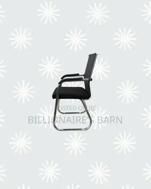 Practical Black Mesh Cantilever Visitor Chair | Focused Work Sessions