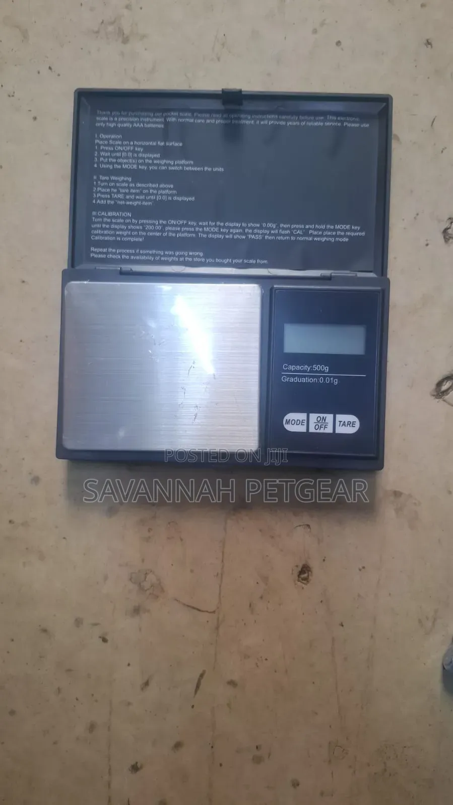 Digital Pocket Scale for Jewelry, Herbs, Small Lab 500 Gm of 0.01 Gm